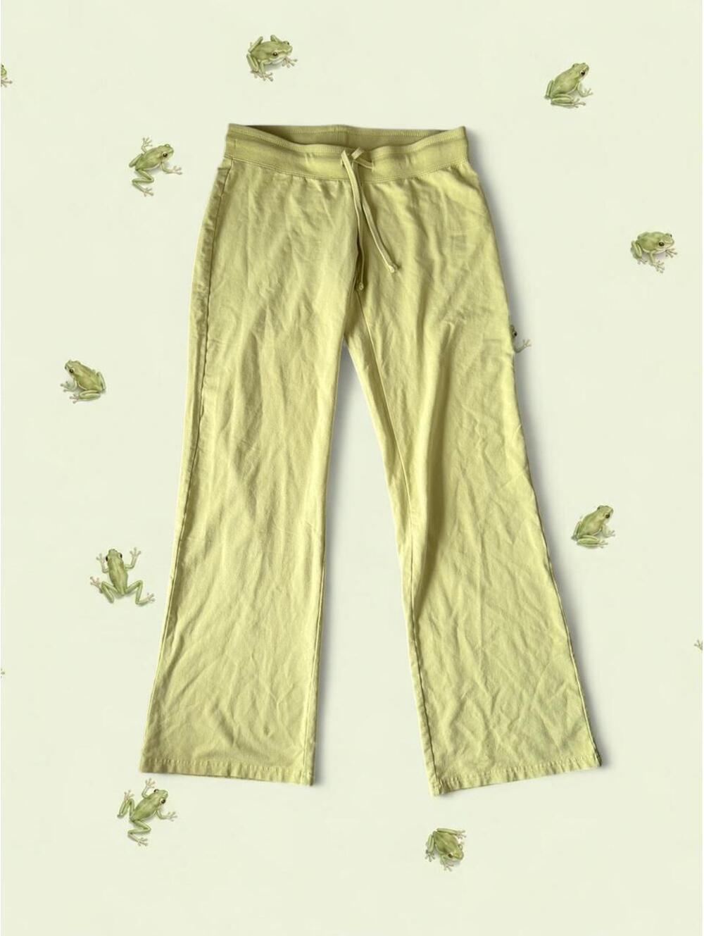 Brandy Melville lime green hilary pants